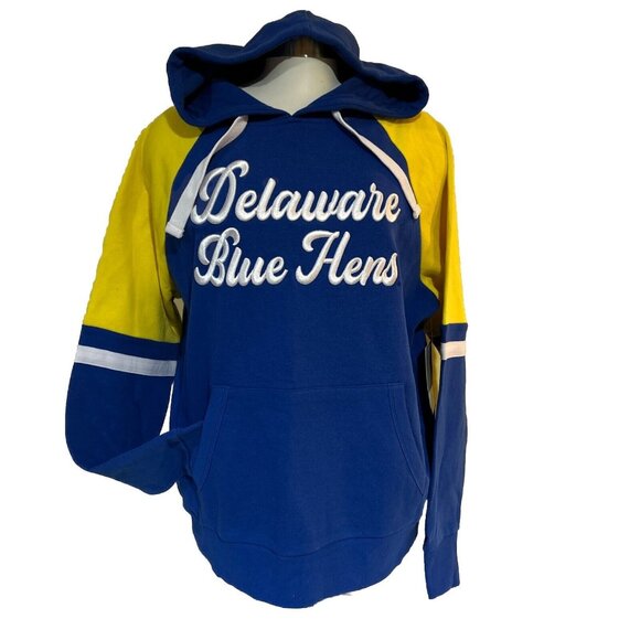NEW Delaware Fightin' Blue Hens Colosseum Oversized Hoodie Sweatshirt Women's M - Picture 1 of 6